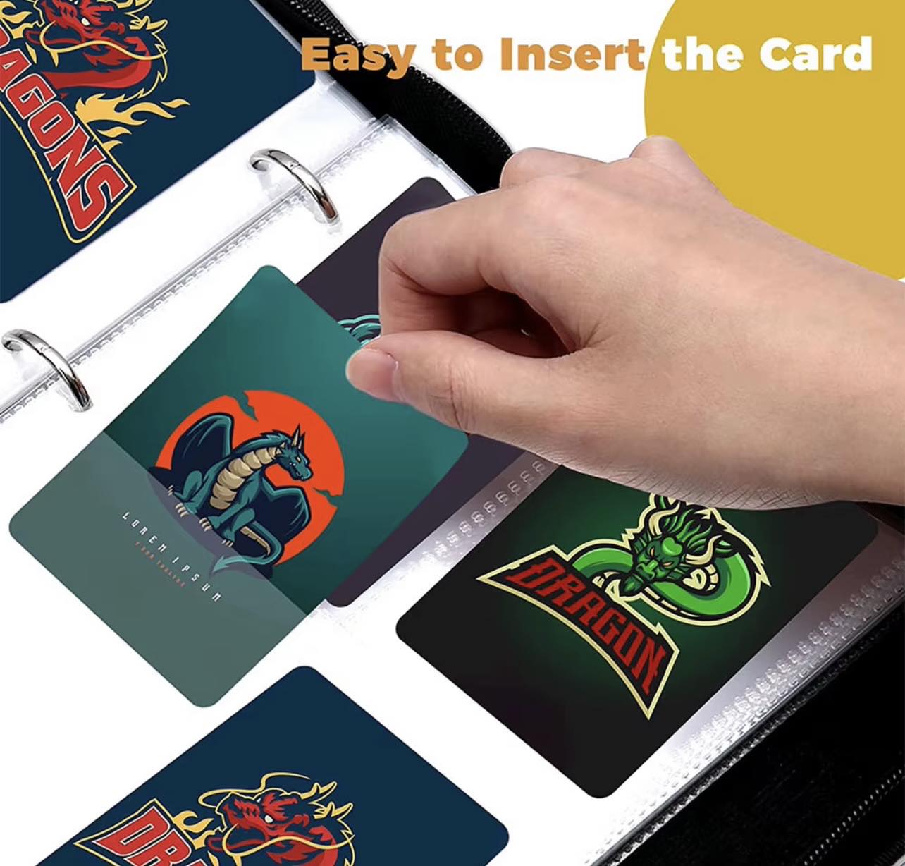Pokémon Card Holder Binder 4 Pocket Zipper Card Album 400 Cards