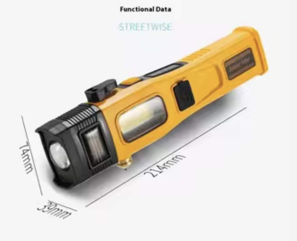 Emergency Flashlight Laser COB Zoomable | W5215