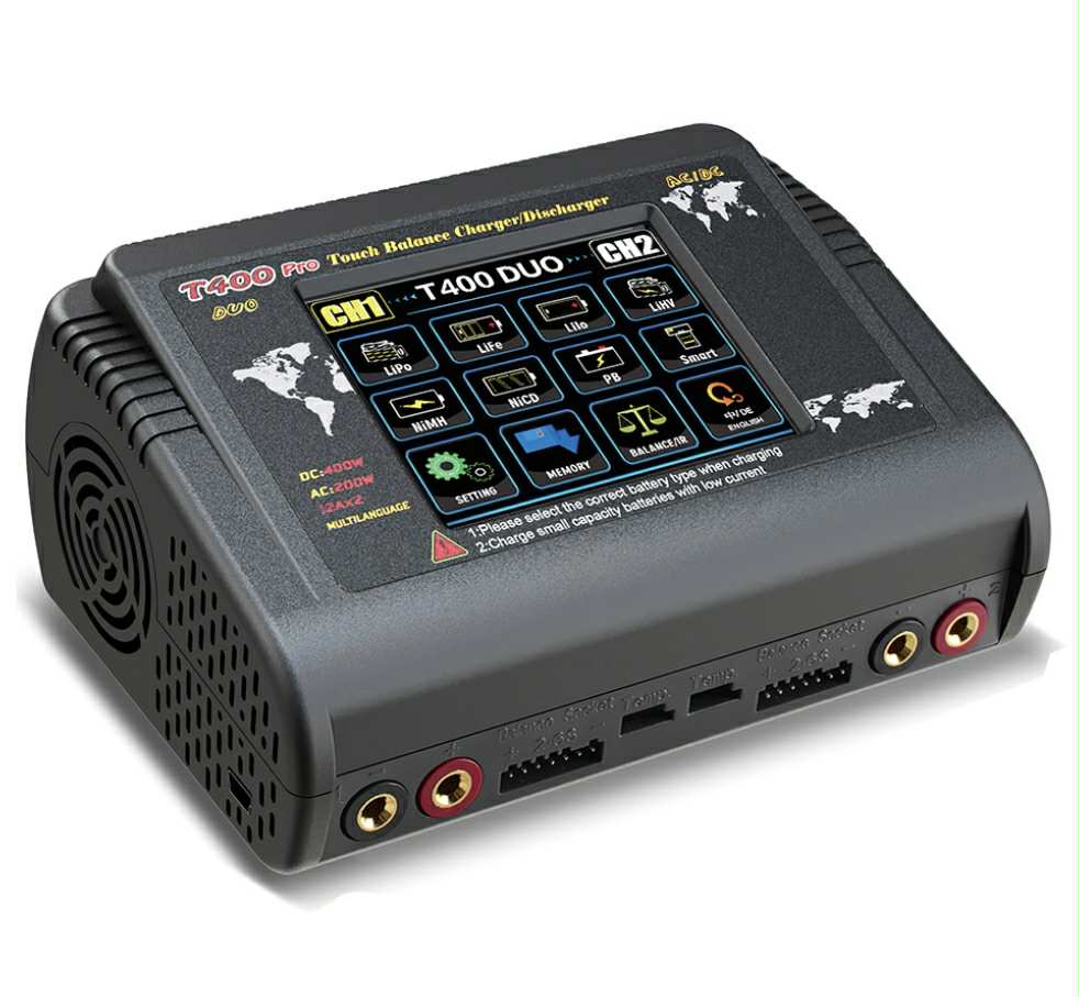 HTRC T400 Pro Dual Channel RC Lipo Battery Charger/Discharger