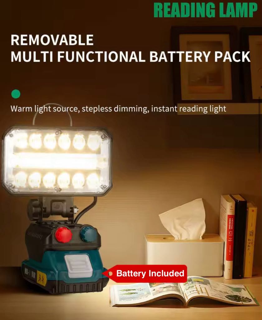 18V Makita Battery Adapter Flood Light W/Battery