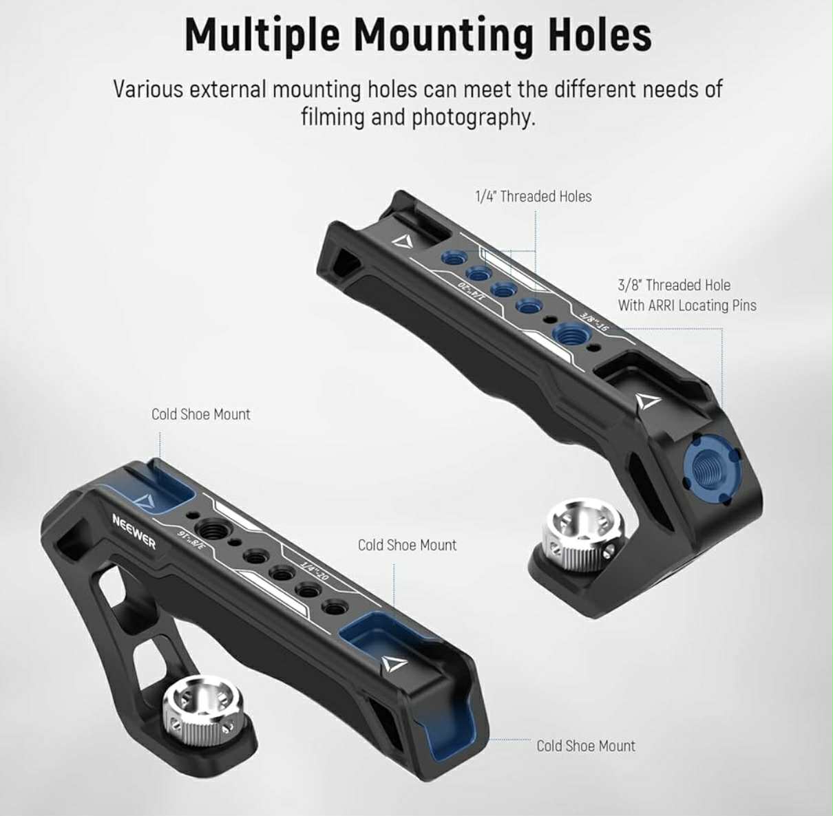 NEEWER Camera Top Handle ARRI Grip Camera Cage | CA007