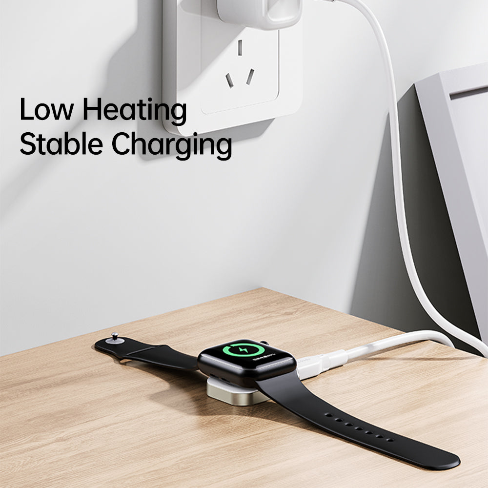 MCDODO Wireless Charger for Apple Watch USB-C Fast Charging Magnetic Travel Charger
