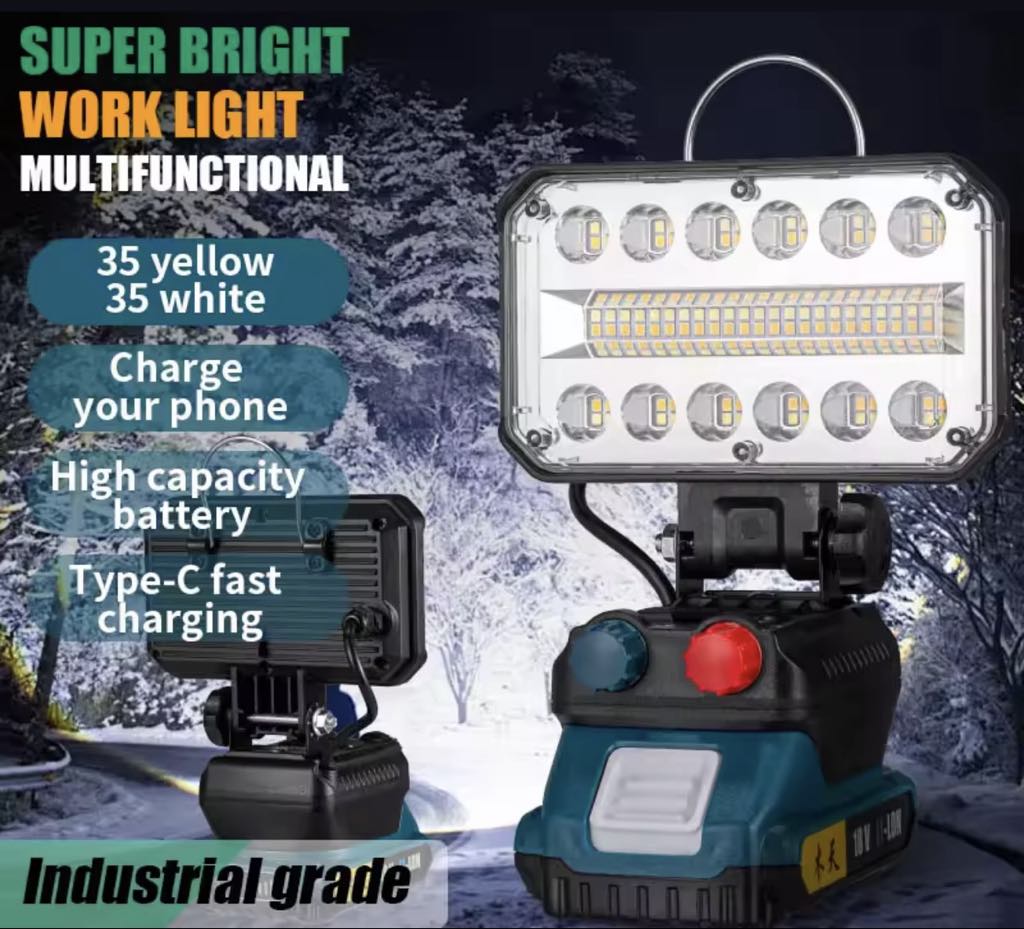 18V Makita Battery Adapter Flood Light W/Battery