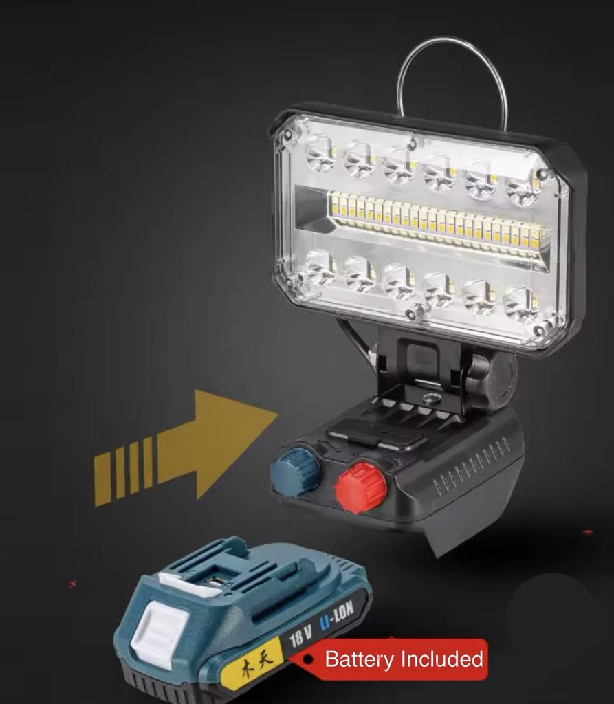 18V Makita Battery Adapter Flood Light W/Battery