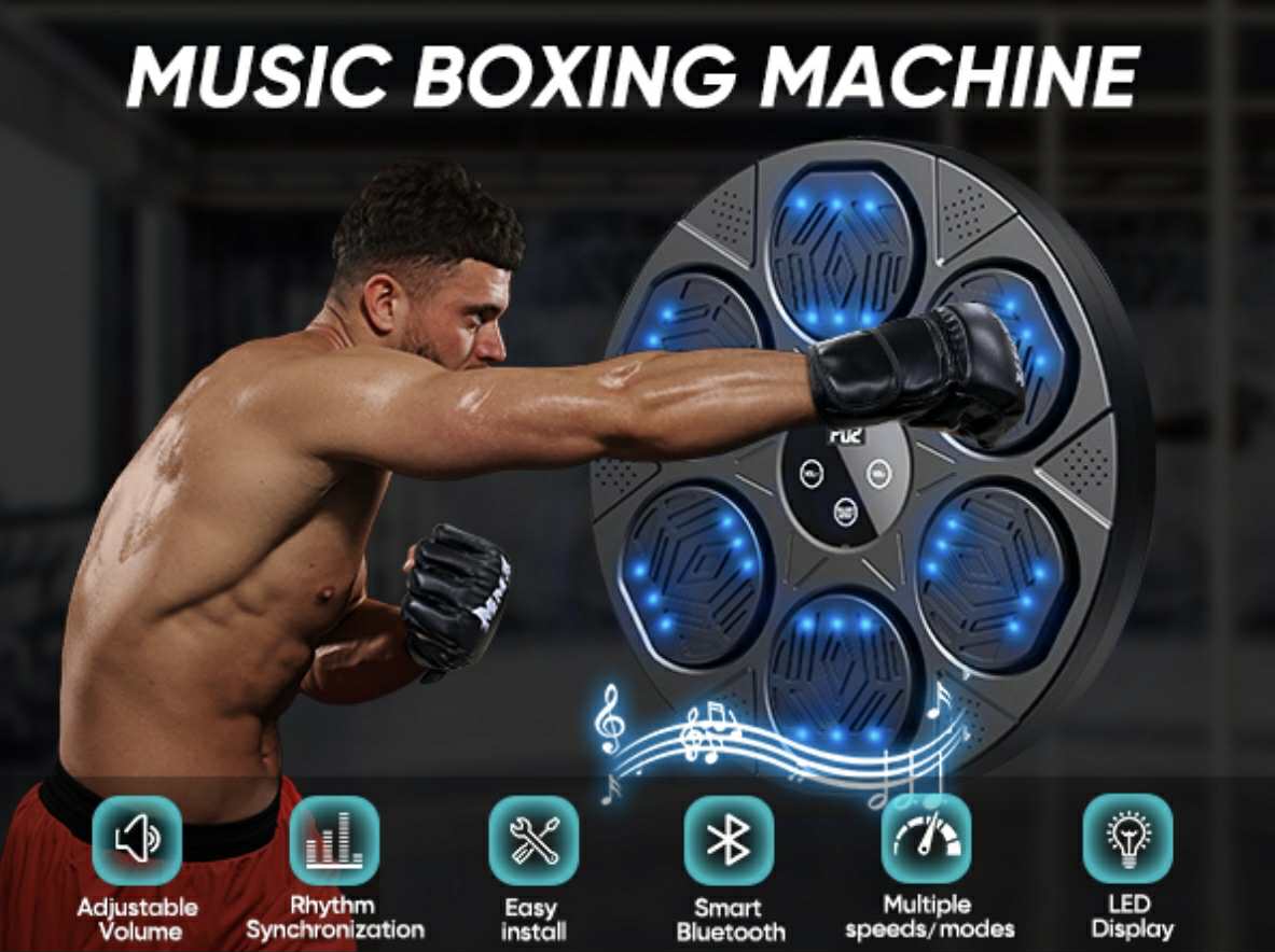 MDHL QJB-55 Music Boxing Training Machine W/Boxing Gloves