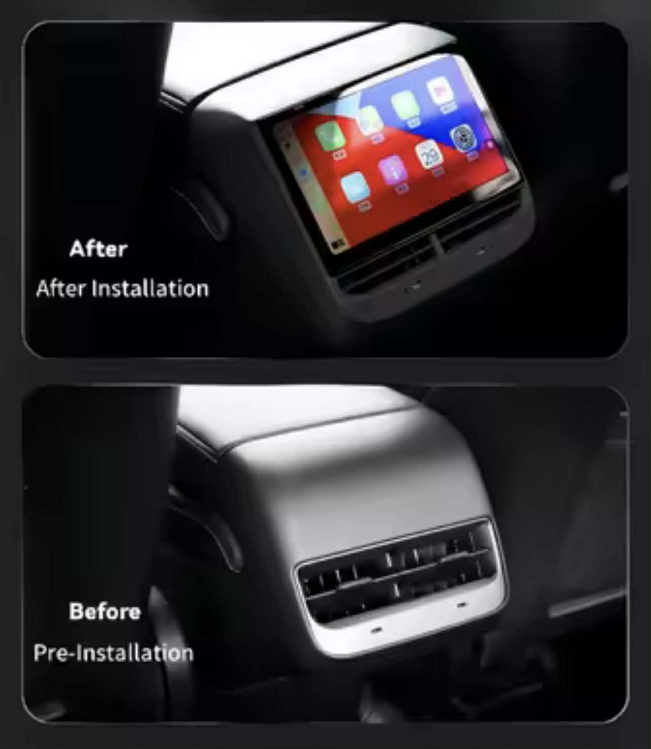 TESLA Model 3/Y Rear Seat Aircon Control & Multimedia