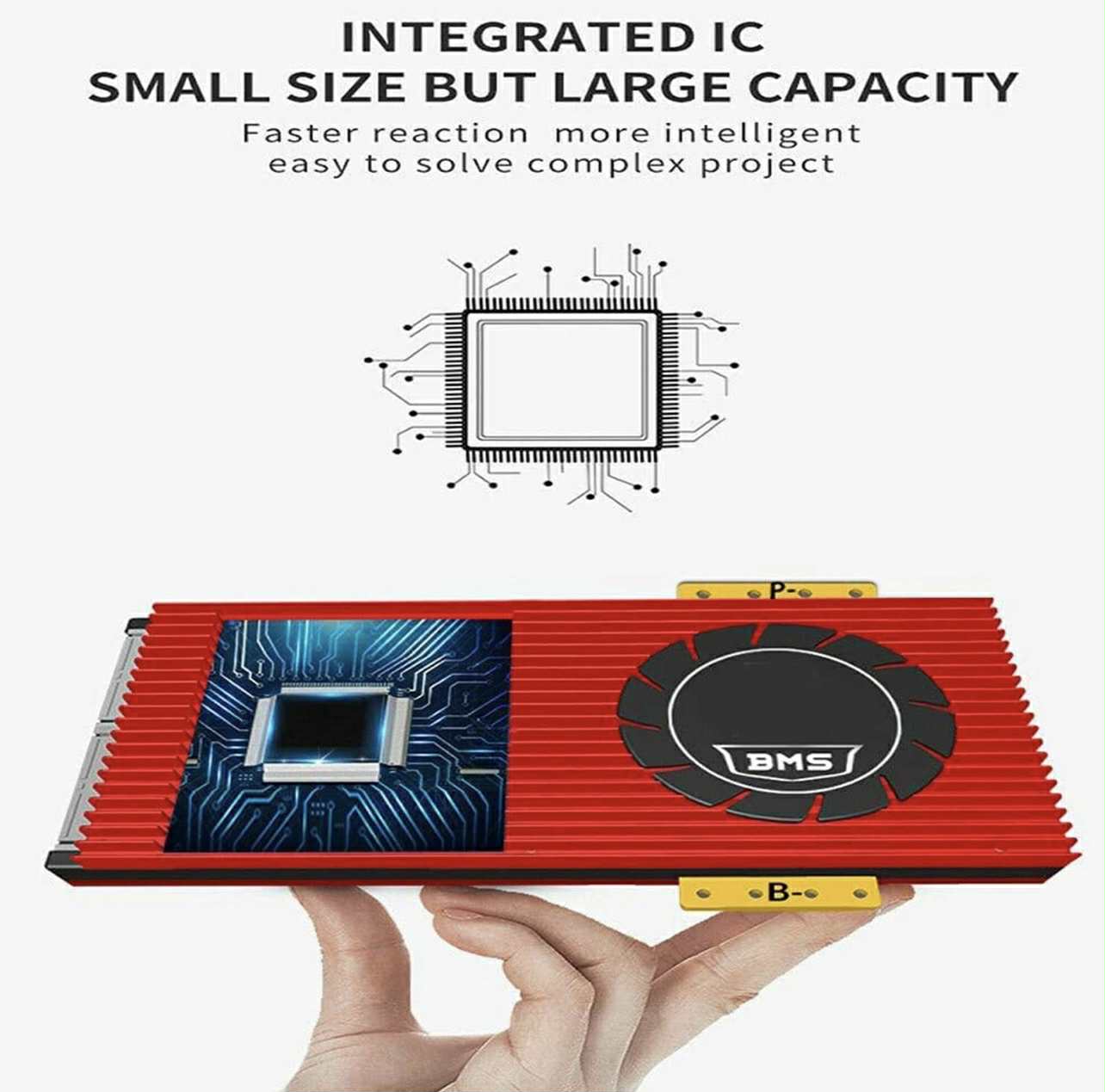 DALY Smart BMS LiFePo4 4S 12V 100A W/UART+BT