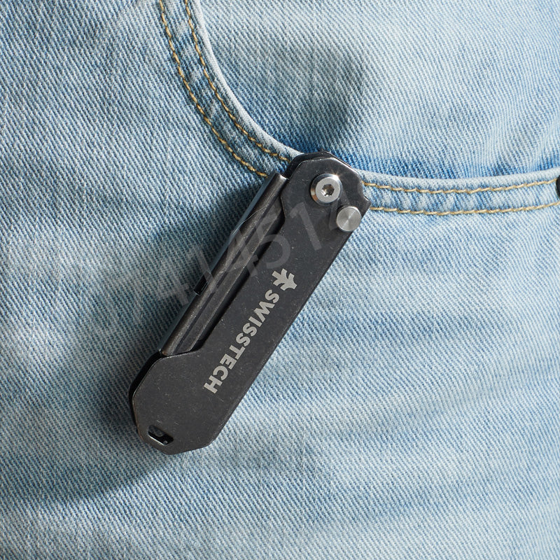 Swiss+Tech Folding Utility Knife Unpacking Express Knife Paper Knife Wallpaper Knife Small Cutting Blade
