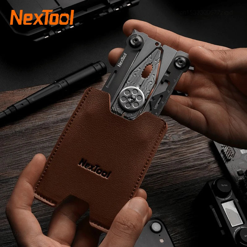 Nextool Mini EDC Multi-Tool Screwdriver Wrench Pliers Knife Bottle Opener Multifunctional Folding Pocket Hand Tools for Outdoor