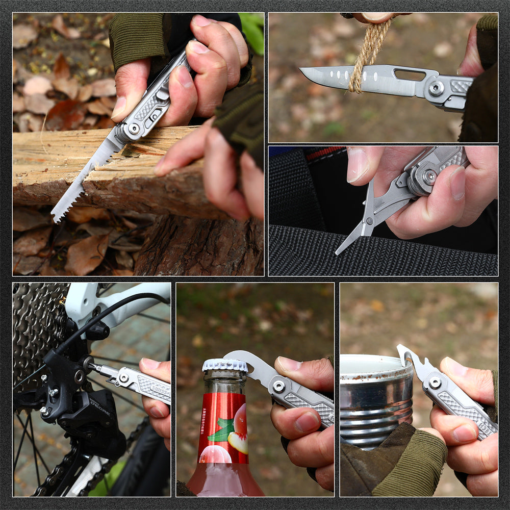 SWISS TECH 11 in 1 Folding Multi Outdoor Pocket Mini Portable Tool