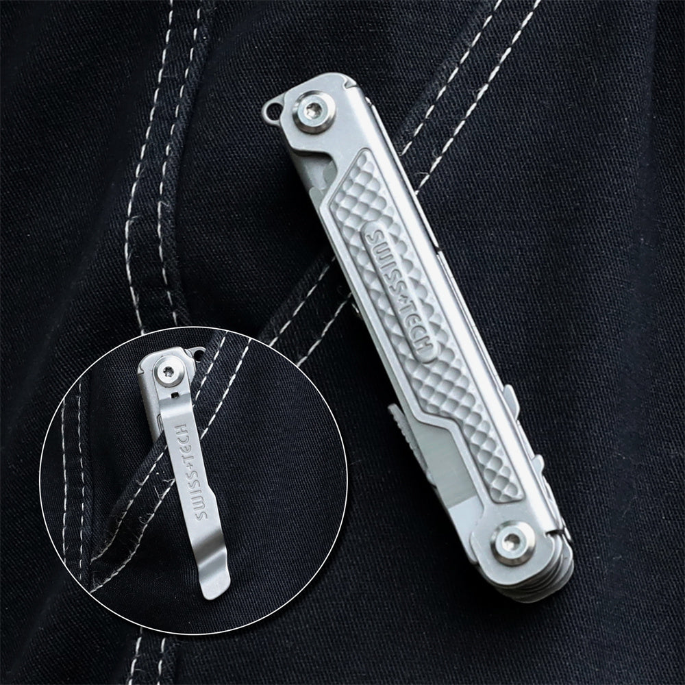 SWISS TECH 11 in 1 Folding Multi Outdoor Pocket Mini Portable Tool