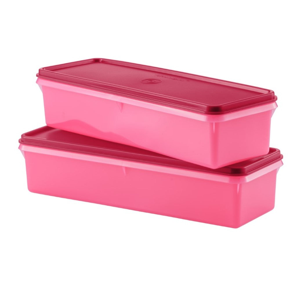 TUPPERWARE Fish Slim Freezer keeper long container 1.7L 2pc Set Epic