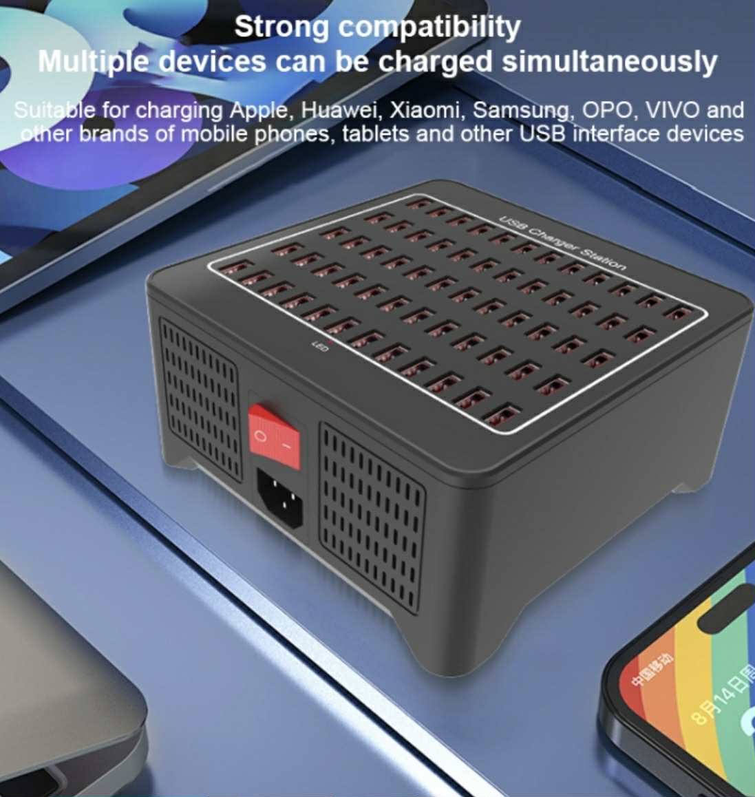 60-Port 300W USB Power Station | YFY-A78