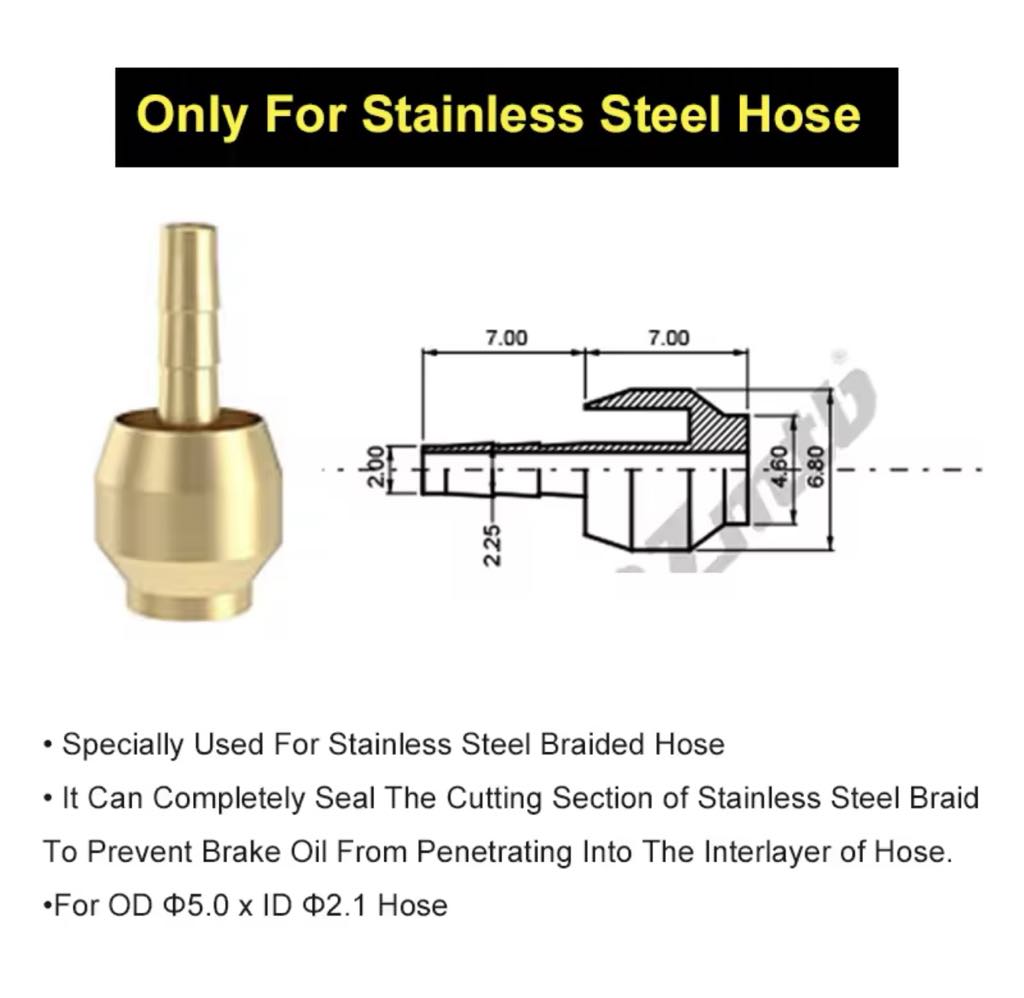 EZMTB Bicycle Hydraulic Brake Hose | 2 Size