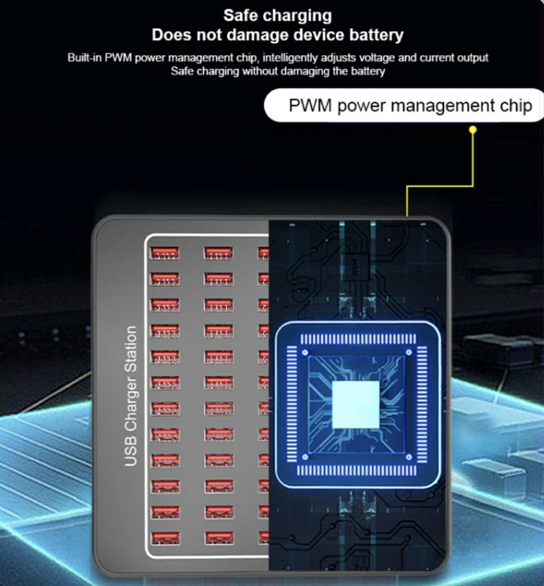 60-Port 300W USB Power Station | YFY-A78