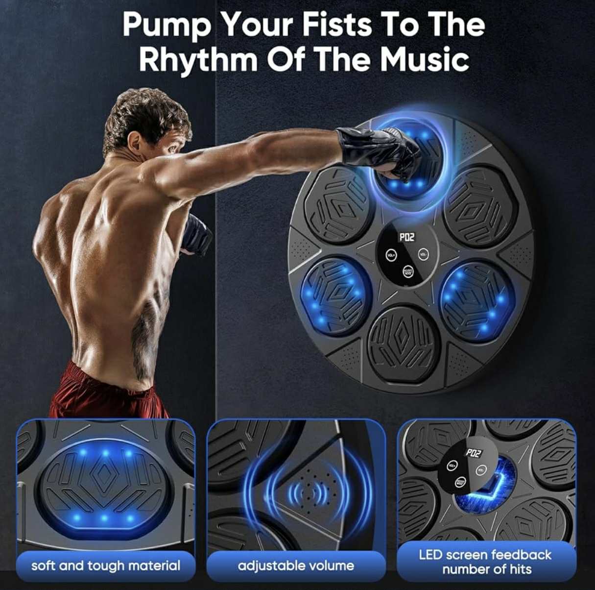 MDHL QJB-55 Music Boxing Training Machine W/Boxing Gloves