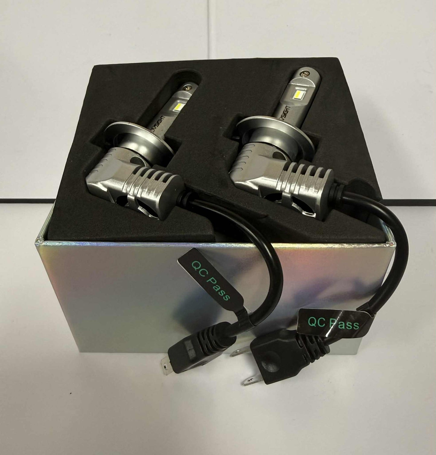 NOVSIGHT N20 H7S LED Headlight Globes Bulbs W/Fan