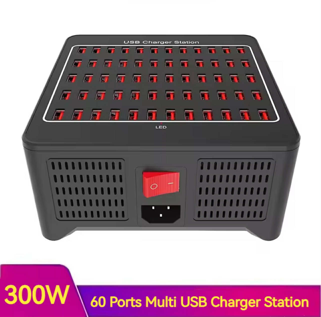 60-Port 300W USB Power Station | YFY-A78