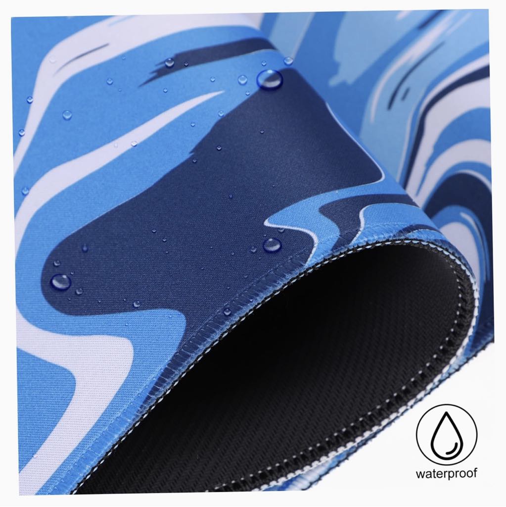 Marbled Design Gaming Mouse Pad Large Desk Pad