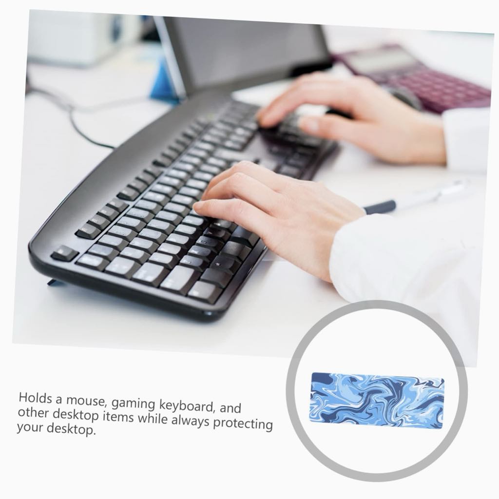 Marbled Design Gaming Mouse Pad Large Desk Pad