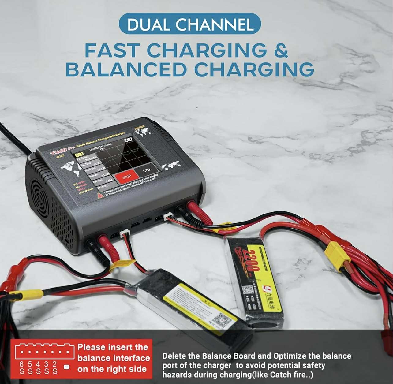 HTRC T400 Pro Dual Channel RC Lipo Battery Charger/Discharger