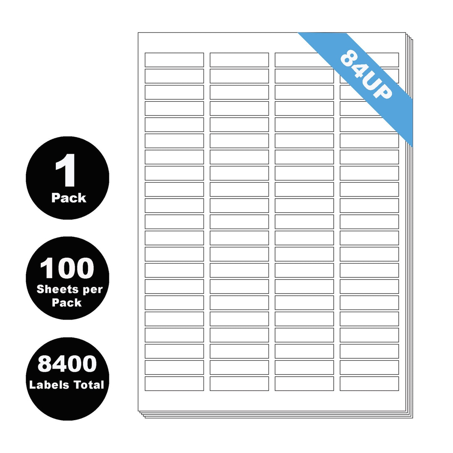 A4 Label 84UP Self Adhesive Mailing Paper Sticker 46x11mm
