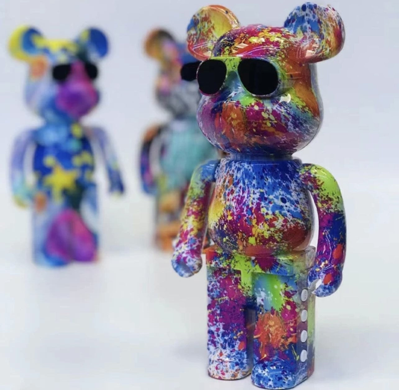 B5+ Mini Bearbrick Bear Painted Graffiti Wireless BT Speaker