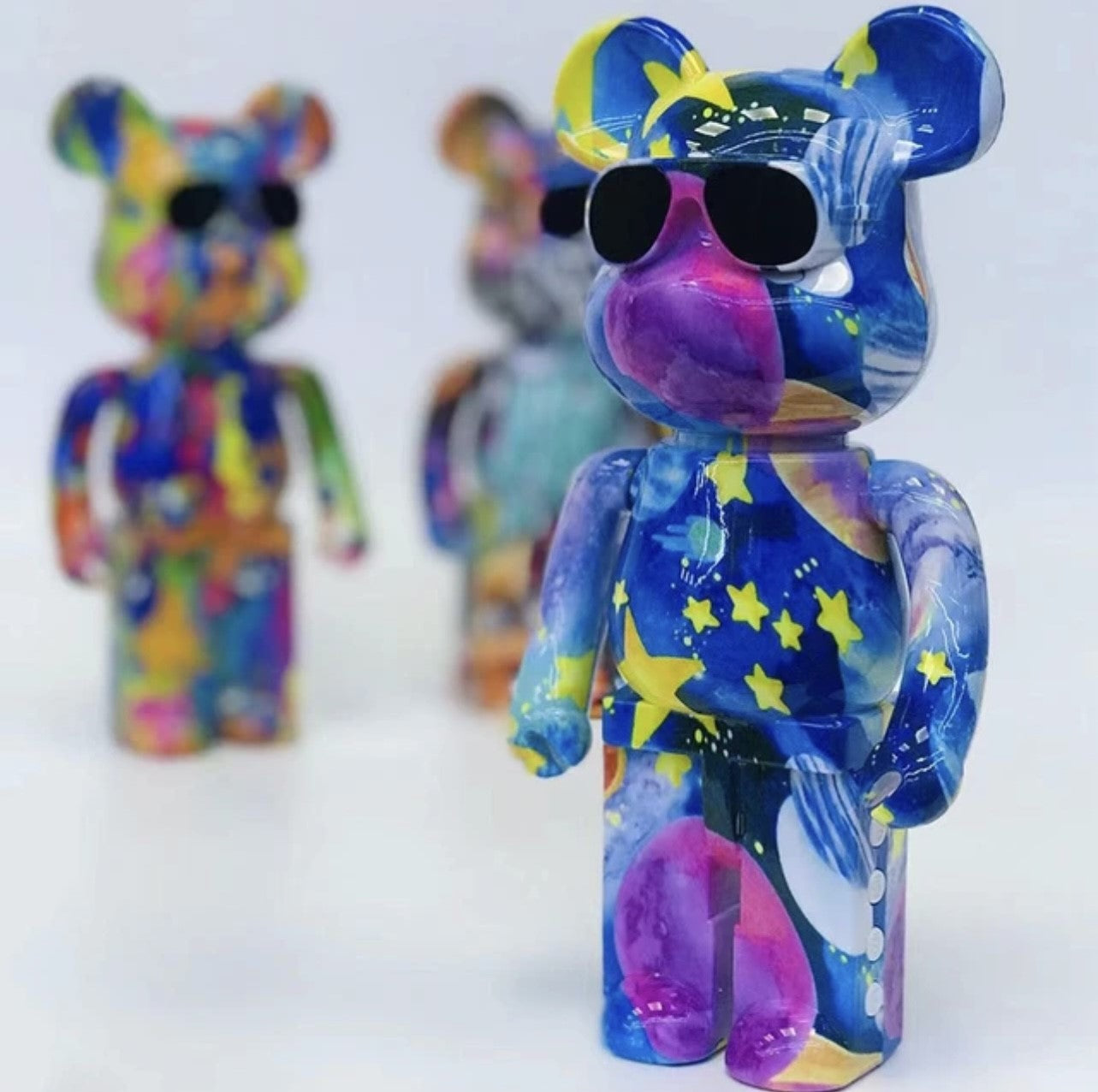 B5+ Mini Bearbrick Bear Painted Graffiti Wireless BT Speaker