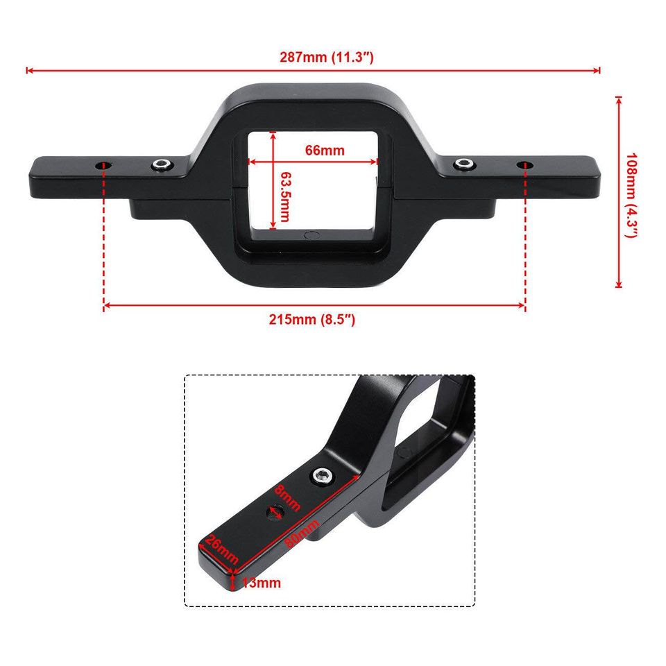 Tow Hitch Light Mounting Bracket for 3inch opening