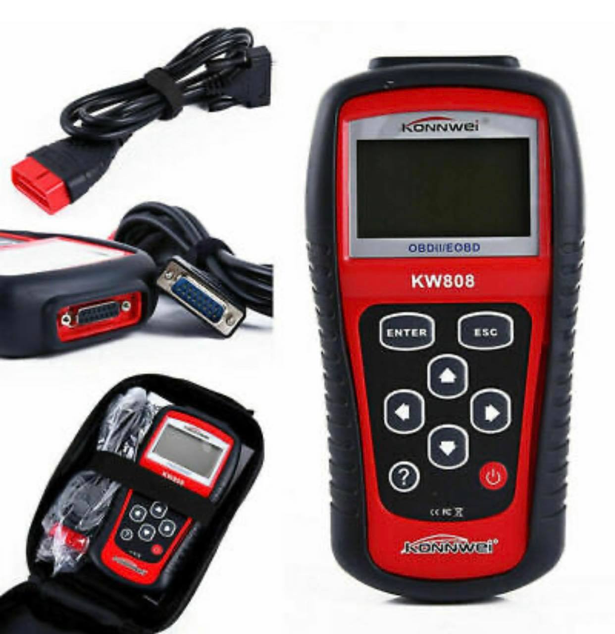 KONNWEI KW808 Diagnostic Tool OBD2 Scanner EOBD Auto Code Reader Automotive