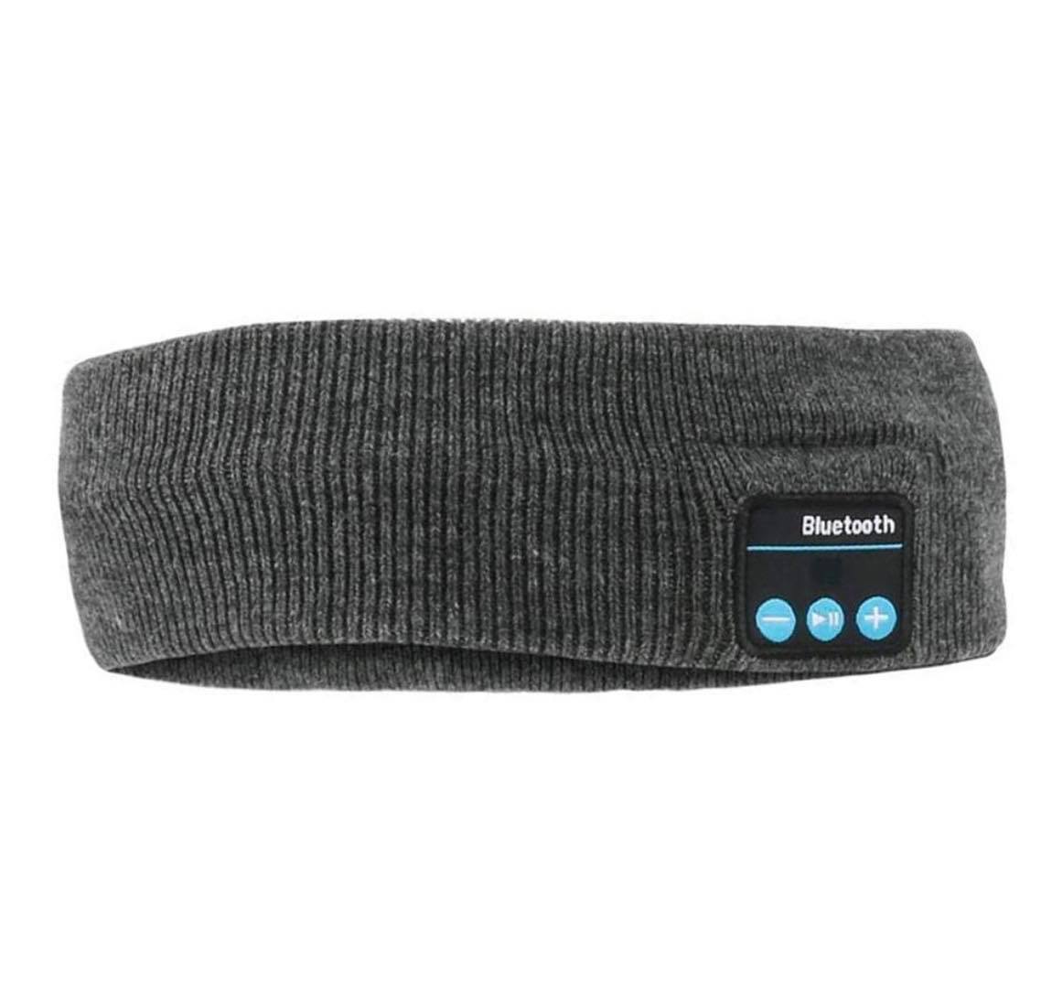 Bluetooth Wireless Headband Washable W/Built-in Speakers & Mic | Grey