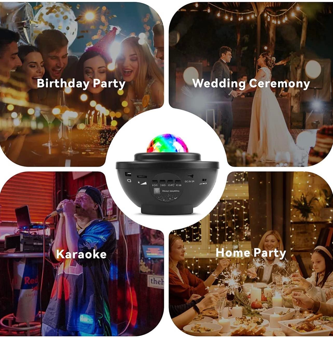 Starry Music Projector Light W/BT Speaker | PBL-XK01