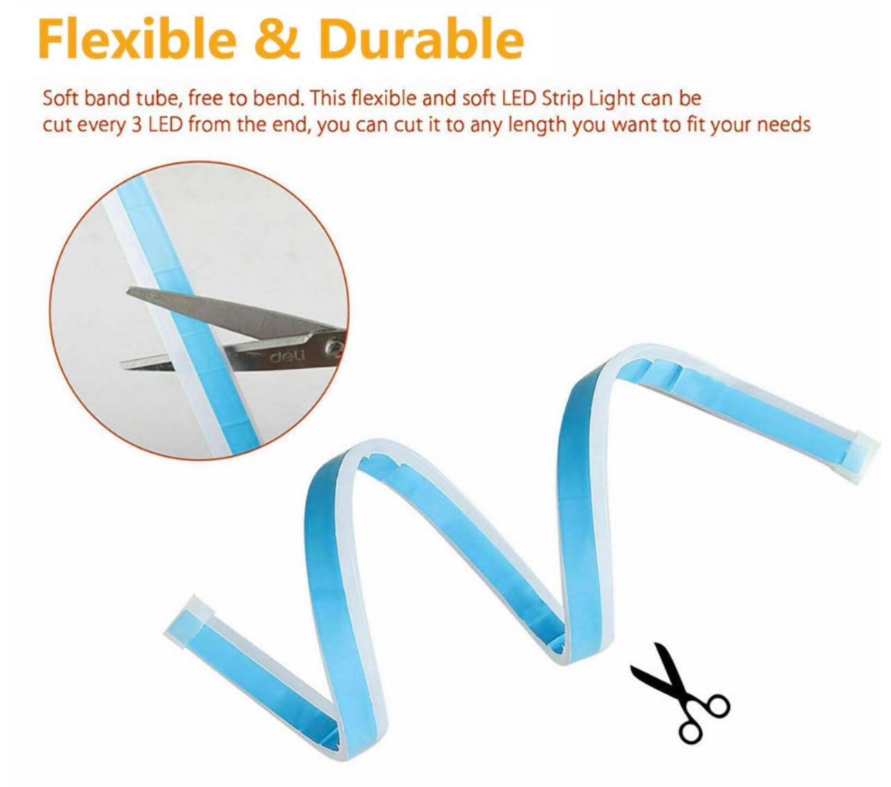 2pcs Sequential LED RGB Strip Turn Signal Indicator Car DRL W/RF Remote | 60cm