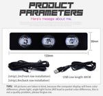 4Pcs USB LED Atmosphere Starlight Car Seat Bottom RGB Interior Lamp | A12
