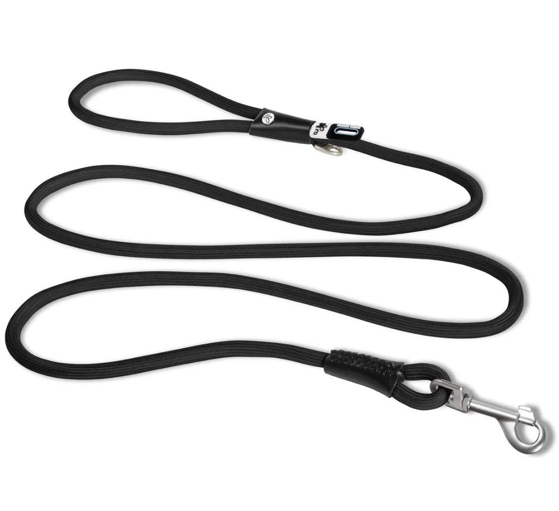 Curli Stretch Comfort Leash | For Dogs up to 40kg | Black - Large | 180cm