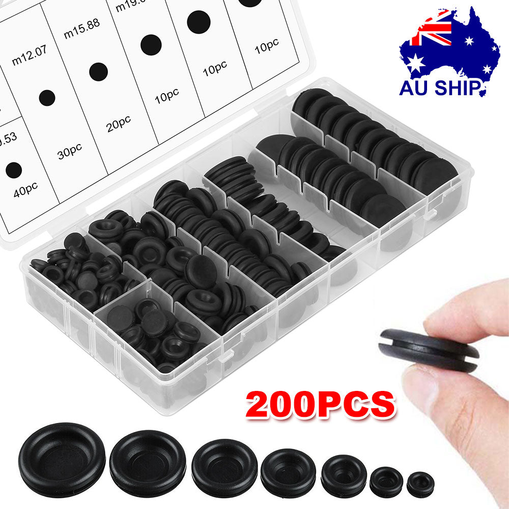 200 PC Rubber Grommet Kit