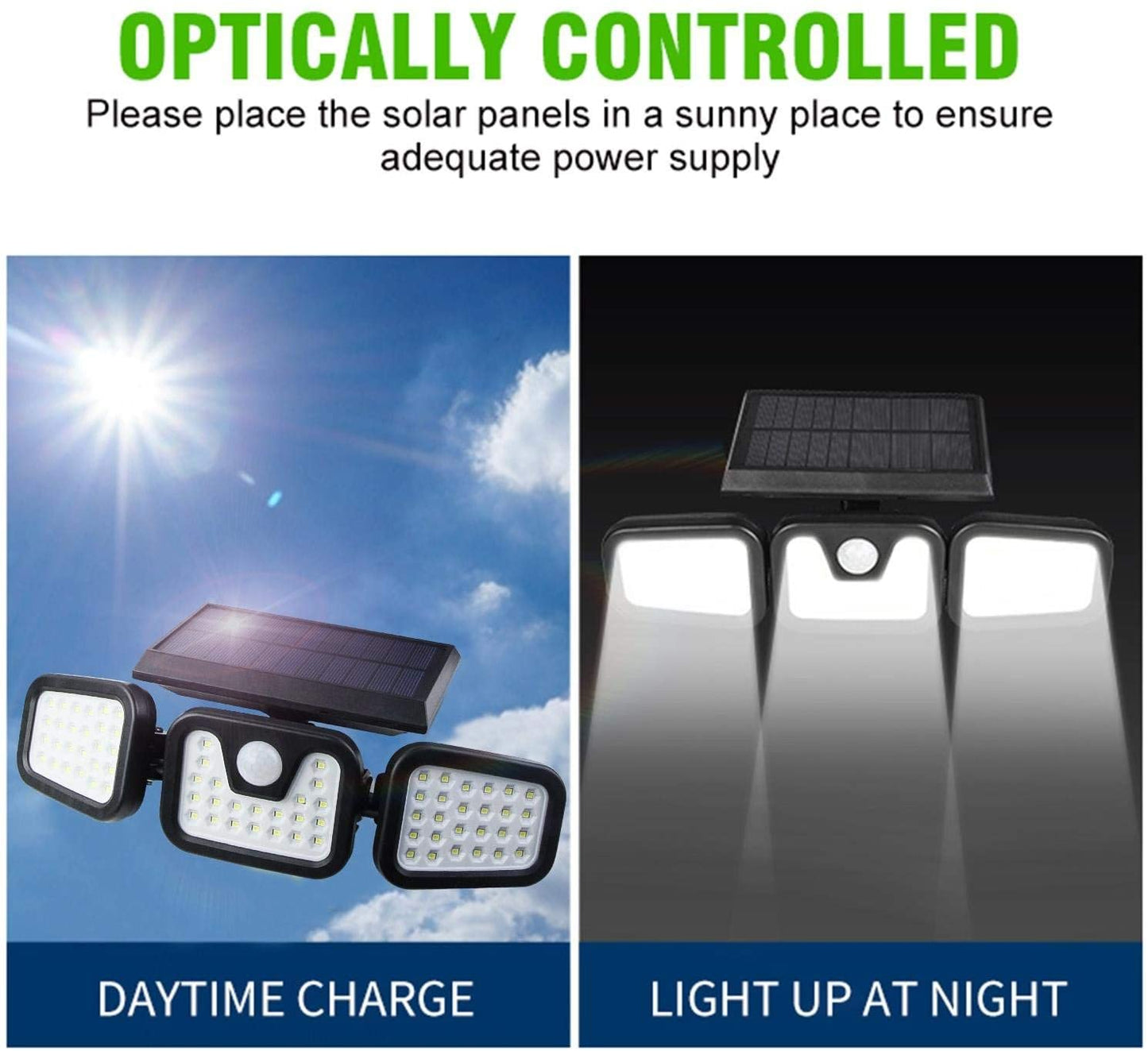 3 Head Solar Motion Sensor Light Outdoor | FL-1725A