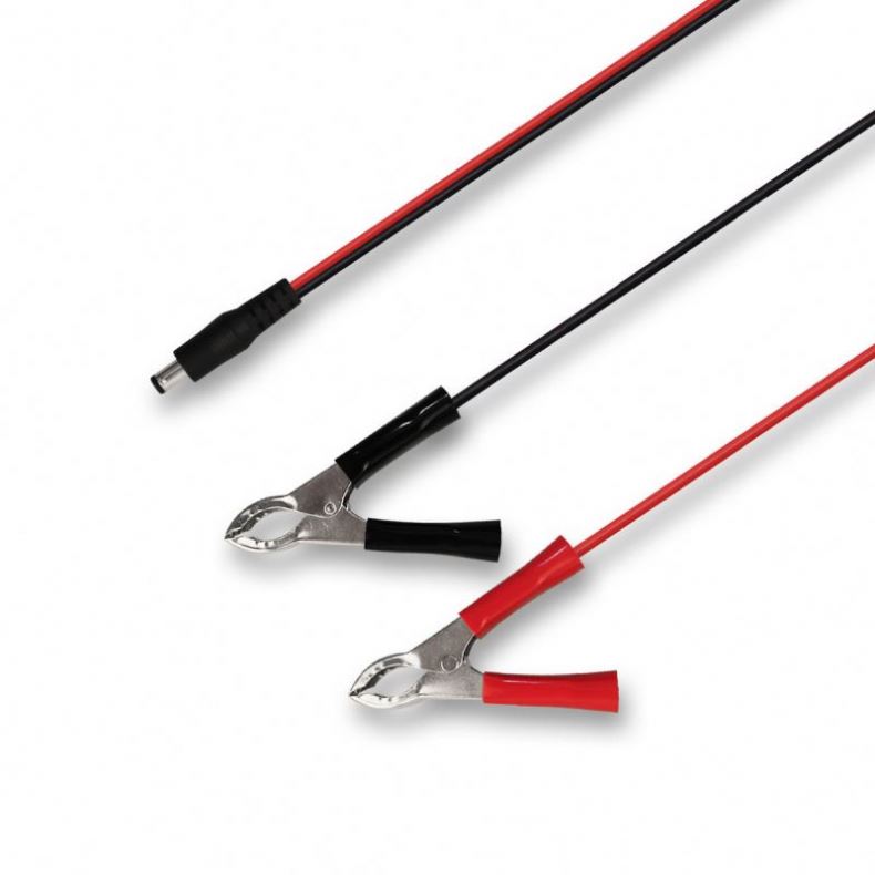 12V male female DC plug to Crocodile Clip