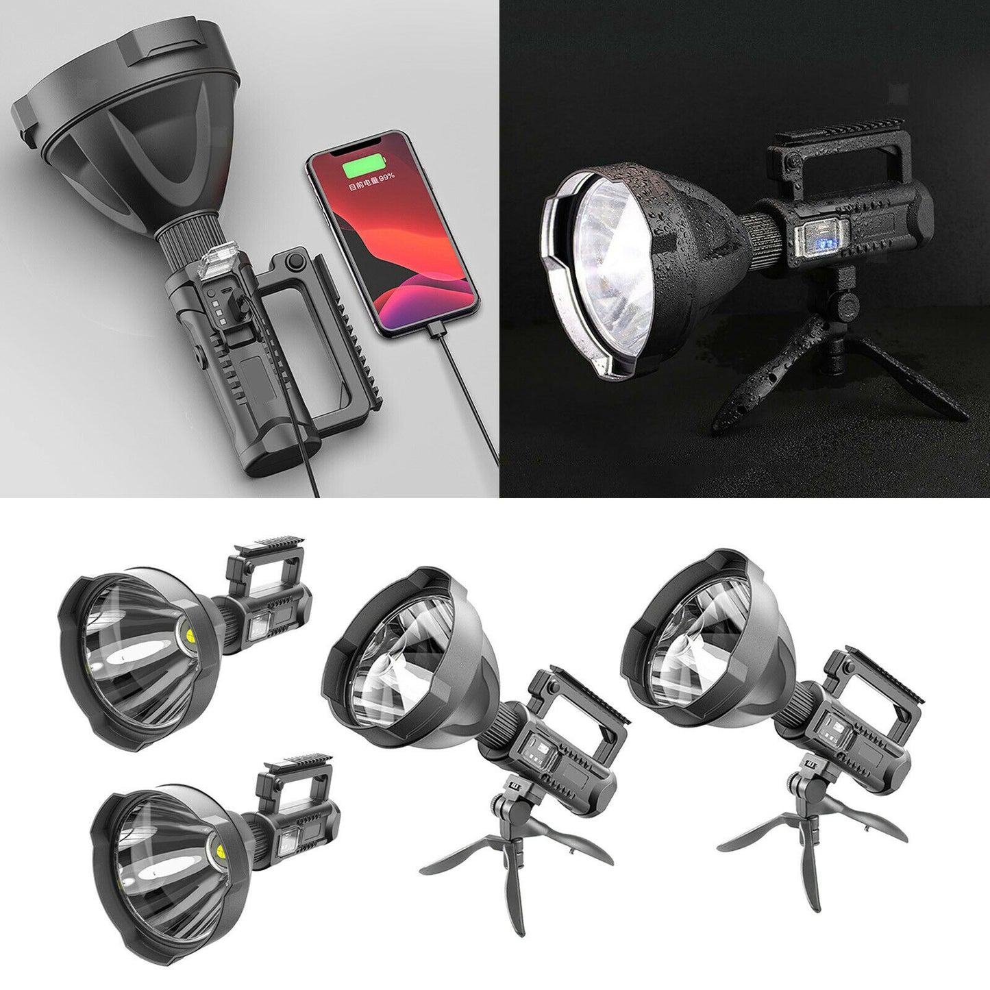 Multifunctional Search Light Hunting/Work Torch W/Tripod | W590/W591