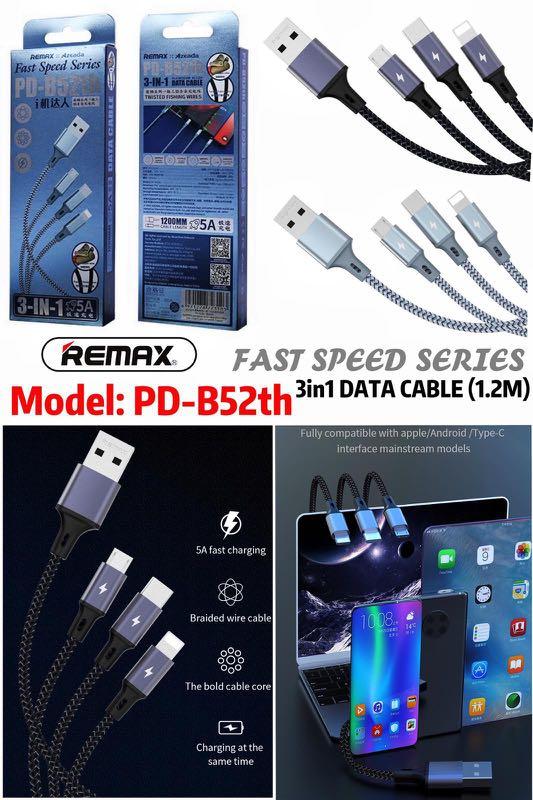 3 in 1 Smartphone Charging Cable