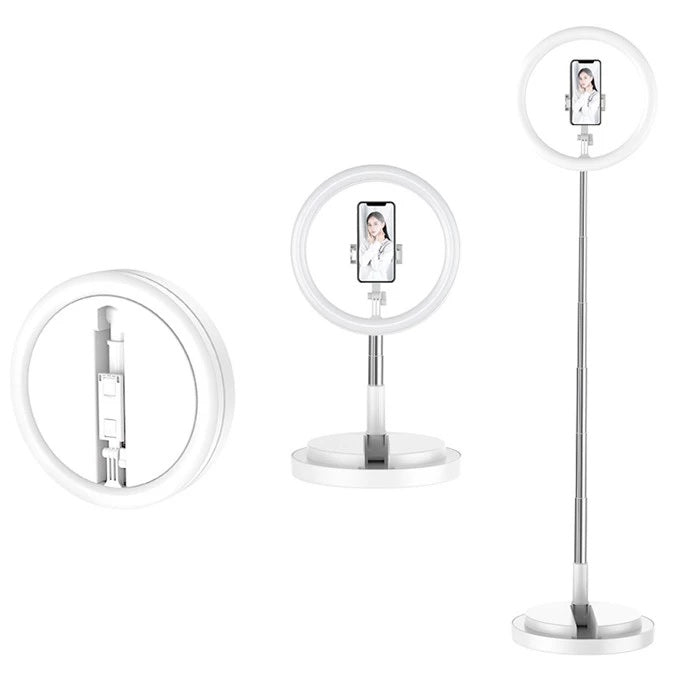Foldable Ring Light with Built in Stand