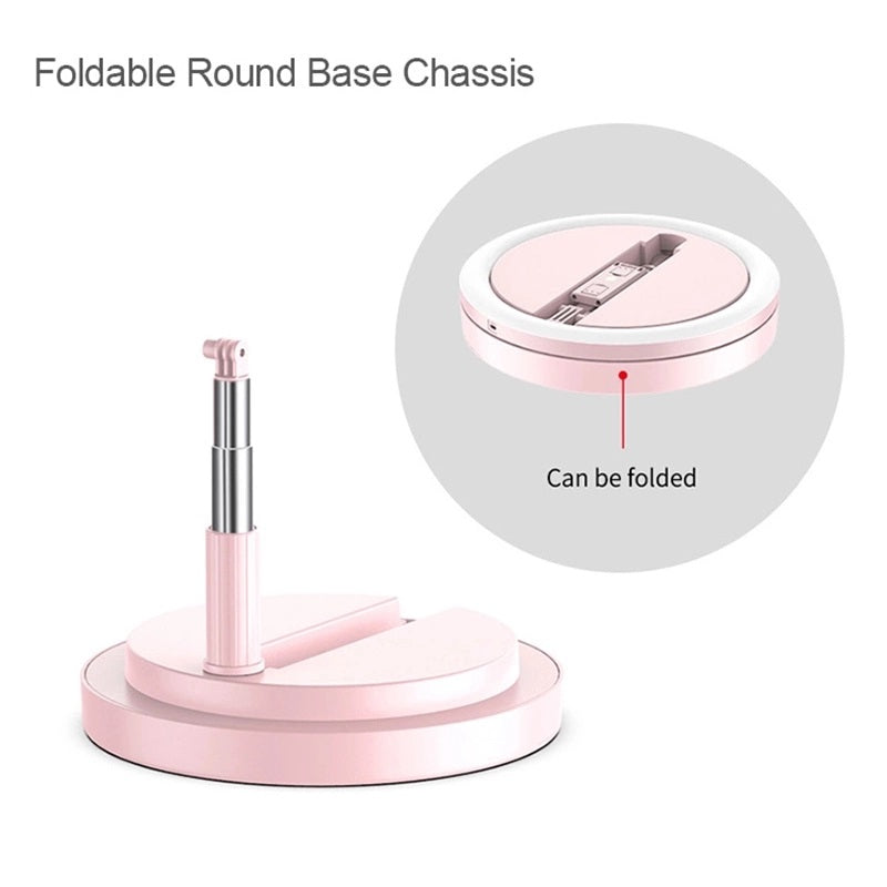 Foldable Ring Light with Built in Stand