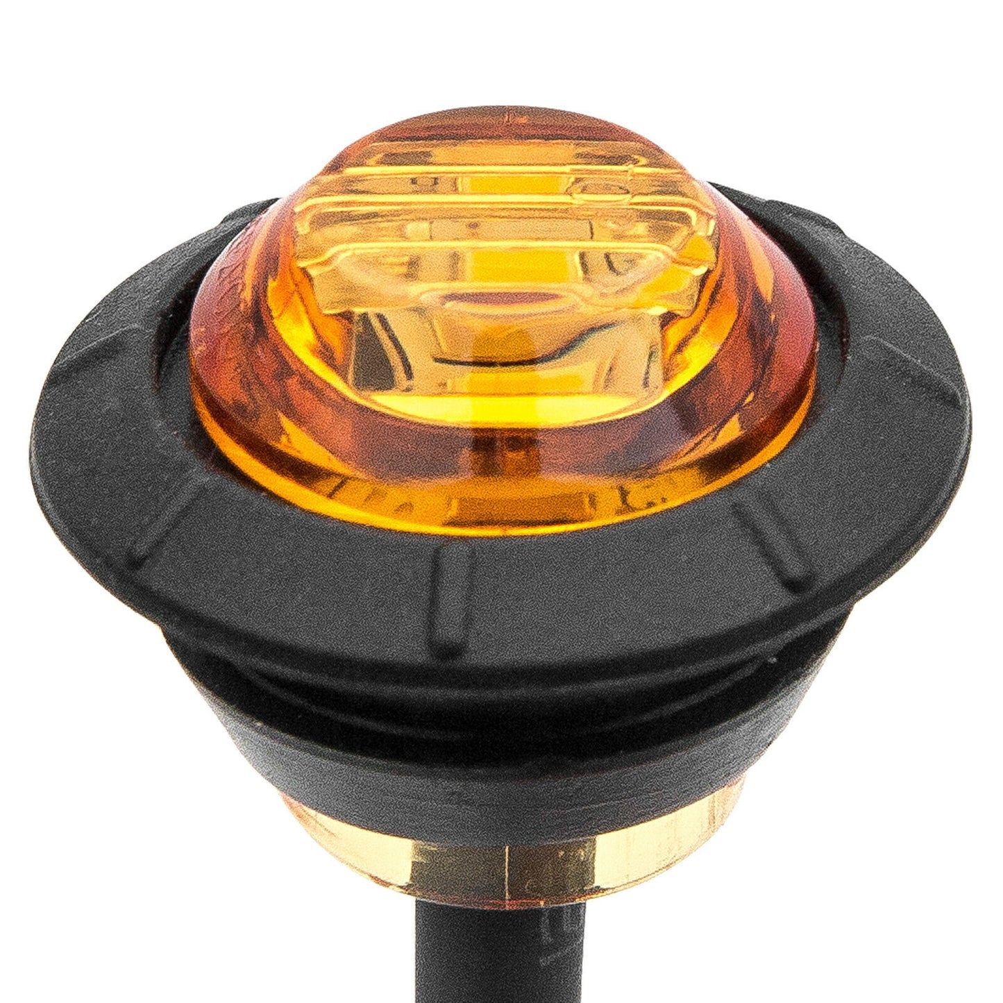 3/4" Amber 3 LED Round Side Marker Light