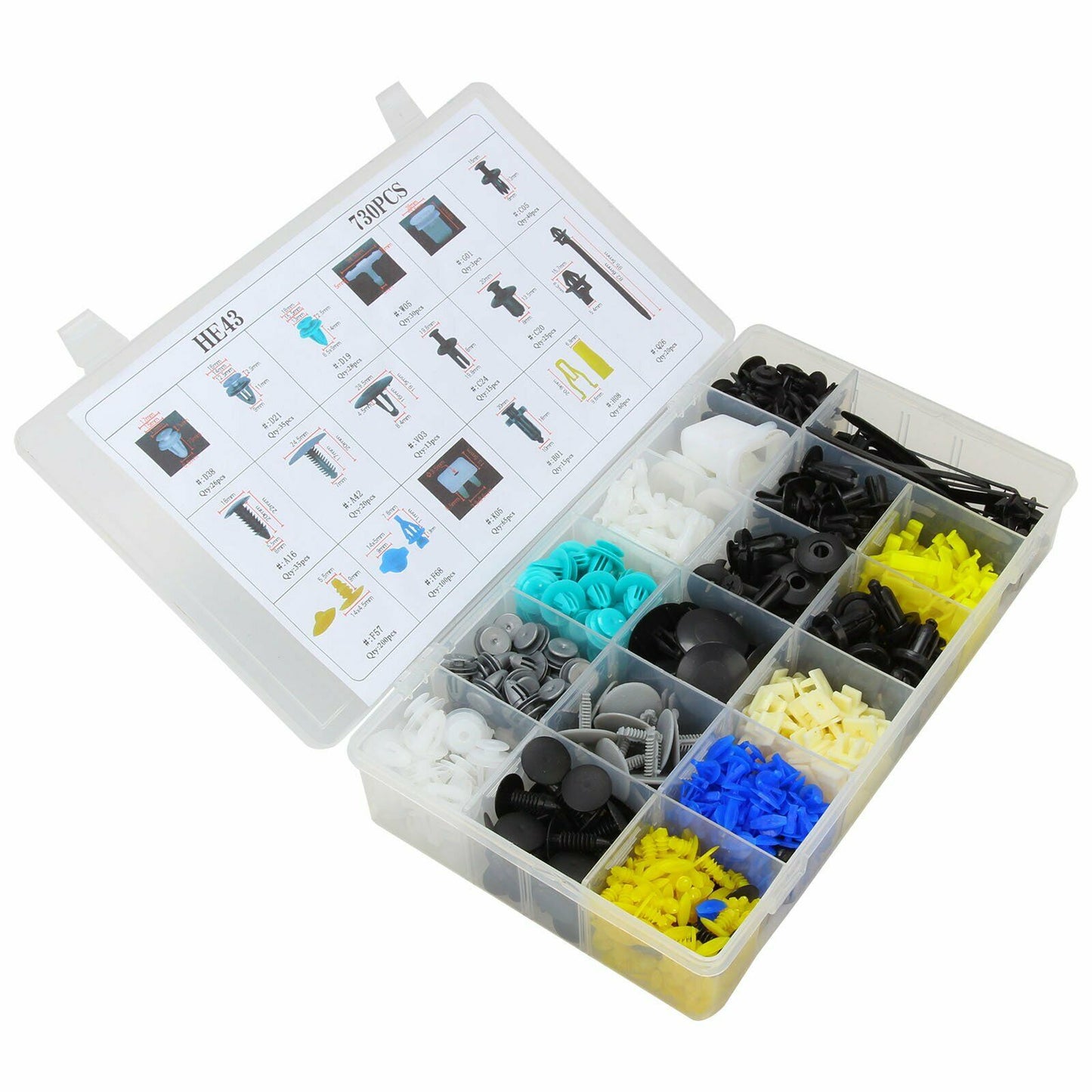 800pc Automotive Plastic Trim Kit and Pry Tool