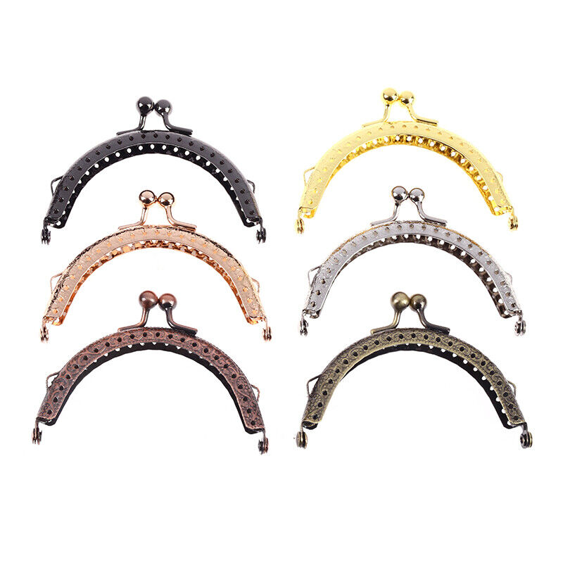 DIY Metal Coin Purse Clutch Bag Frame Kiss Clasp Mouth Clip Lock