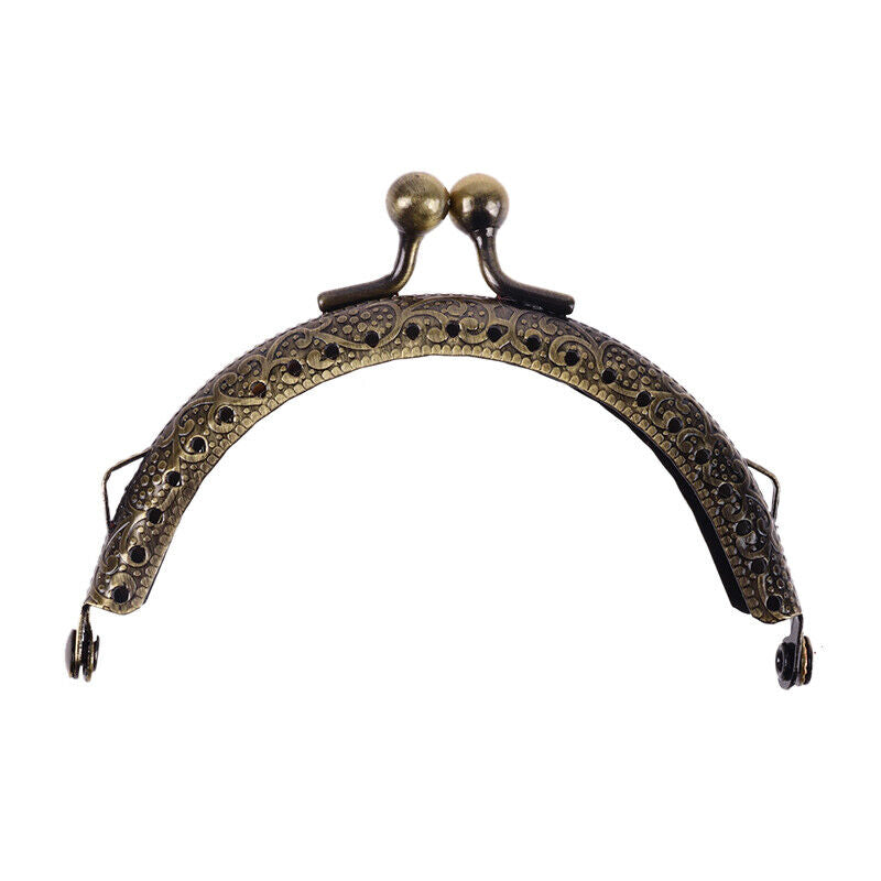 DIY Metal Coin Purse Clutch Bag Frame Kiss Clasp Mouth Clip Lock