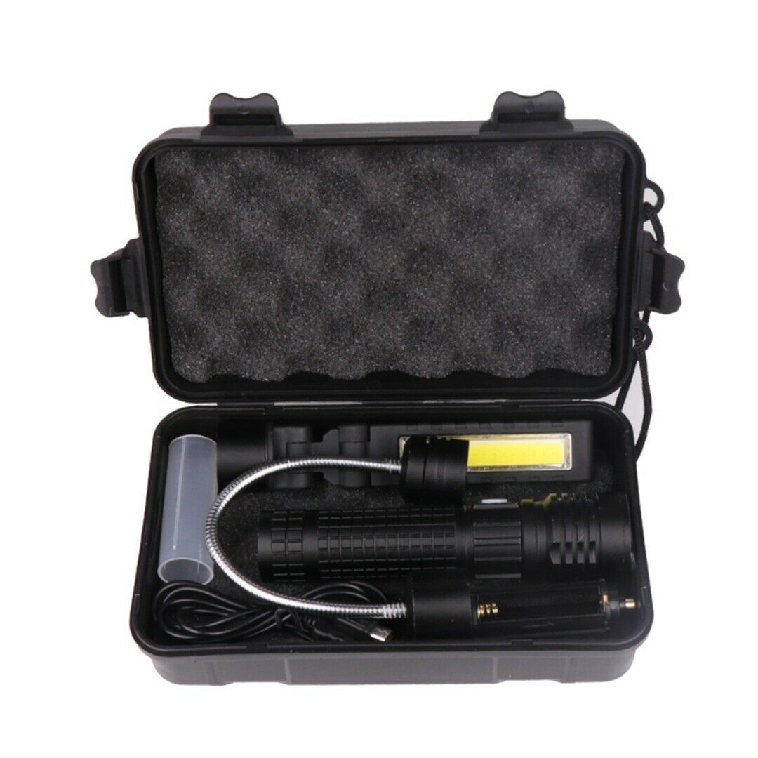 3-in-1 Interchangeable Head - Flashlight/ Flex Light/ Work Lamp