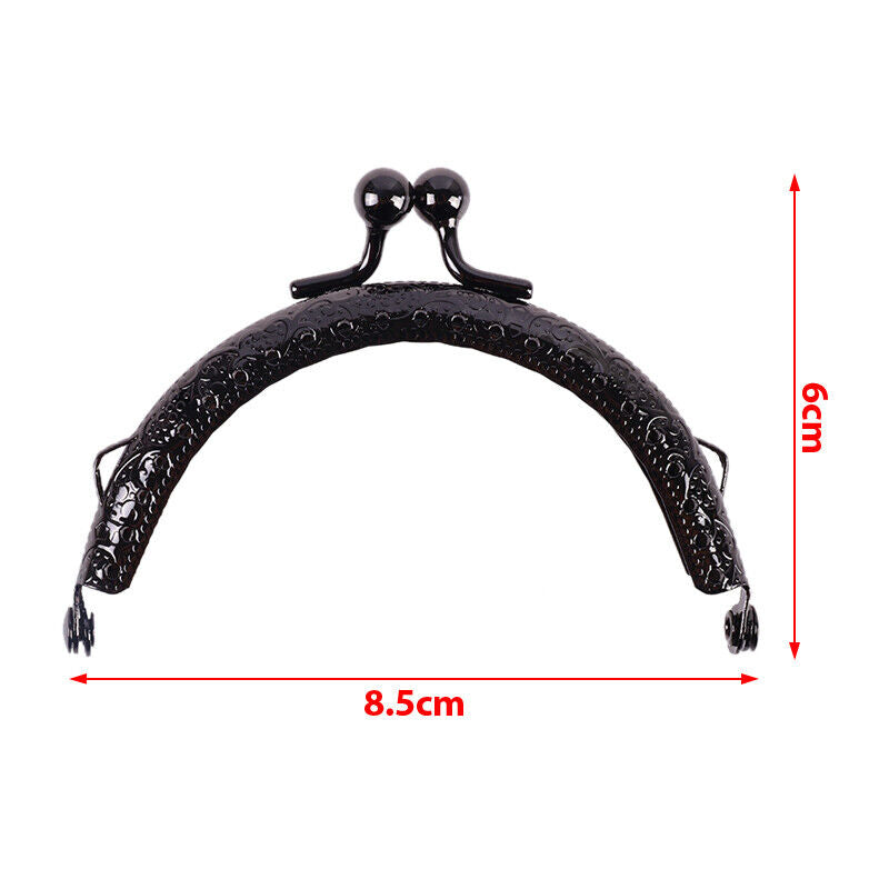 DIY Metal Coin Purse Clutch Bag Frame Kiss Clasp Mouth Clip Lock