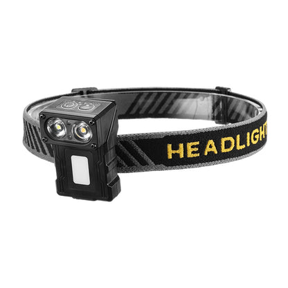 Mini Induction LED Headlamp Rechargeable Head Flashlight Work Light Headlight