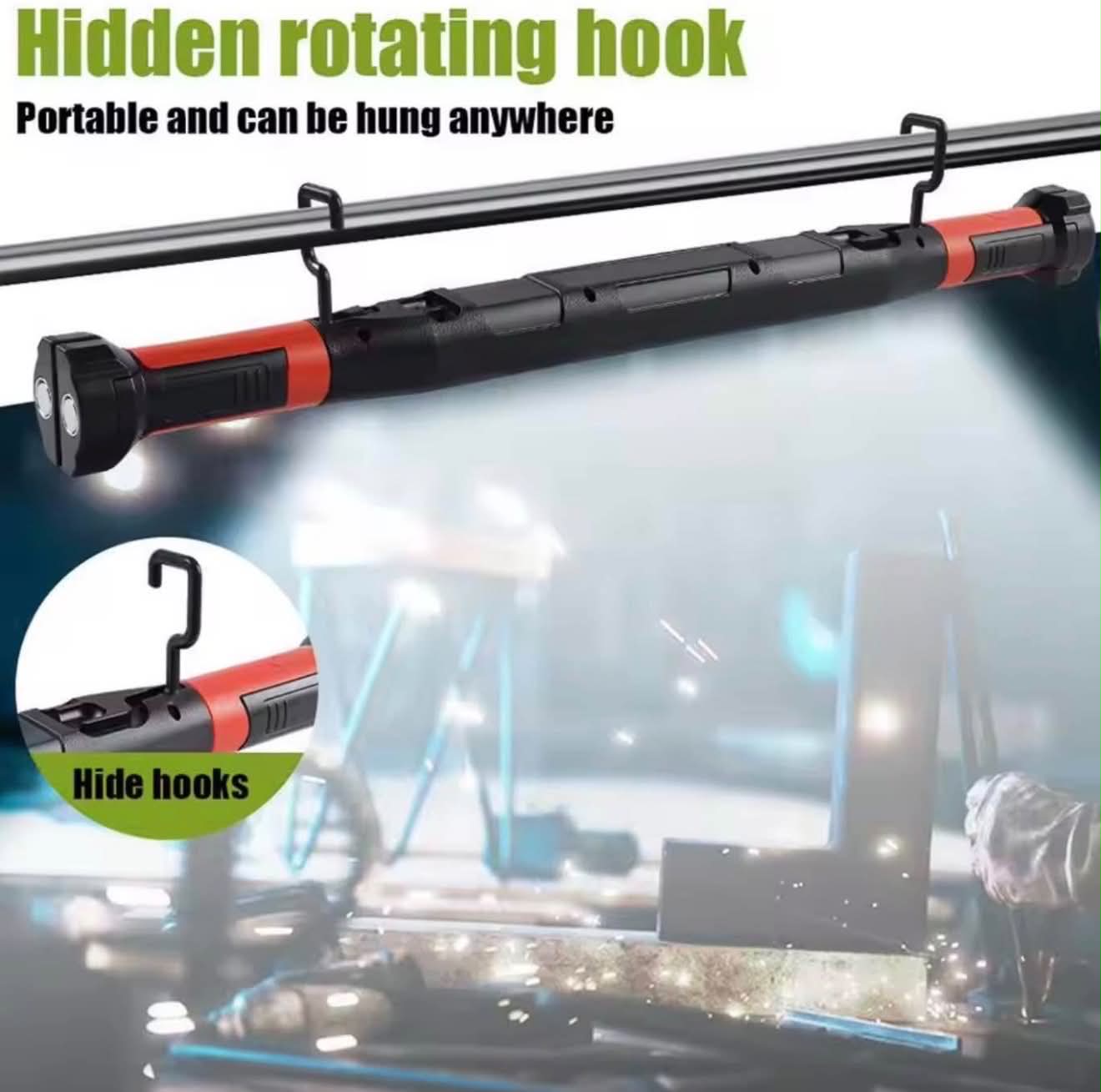 Magnetic COB Work Light LED Underhood Work Lamp W/Hooks | ZJ-8905